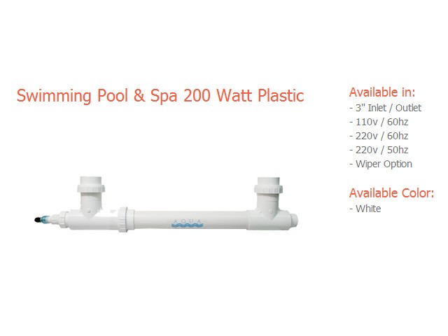 200 Watt Swimming Pool Plastic