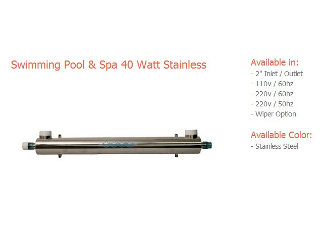 40 Watt Swimming Pool Stainless Steel